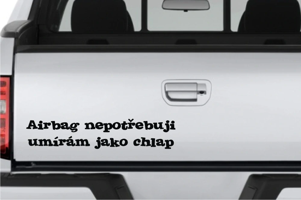 samolepka na auto