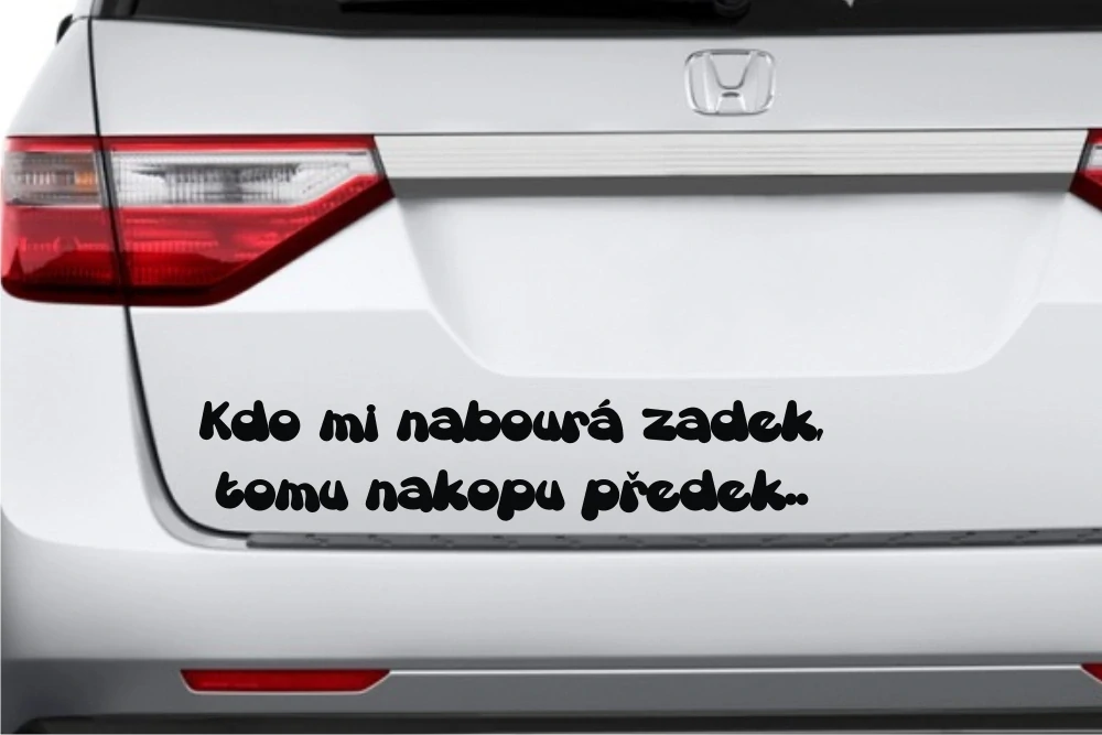 samolepka na auto