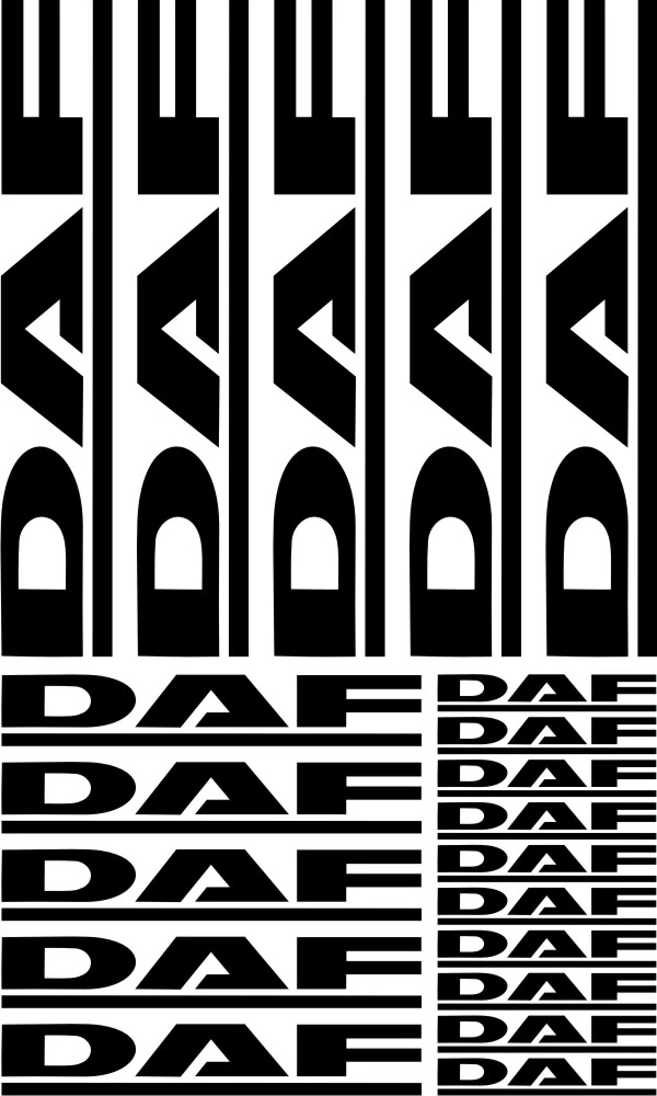 Samolepka na kamion DAF DASET001