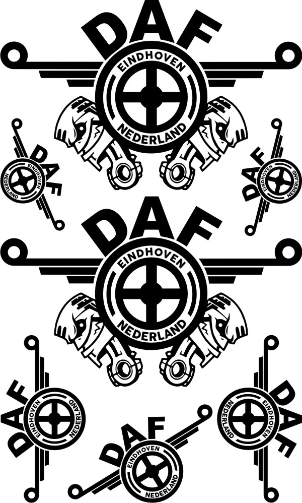 Samolepka na kamion DAF DASET008