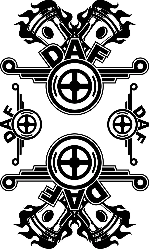 Samolepka na kamion DAF DASET010