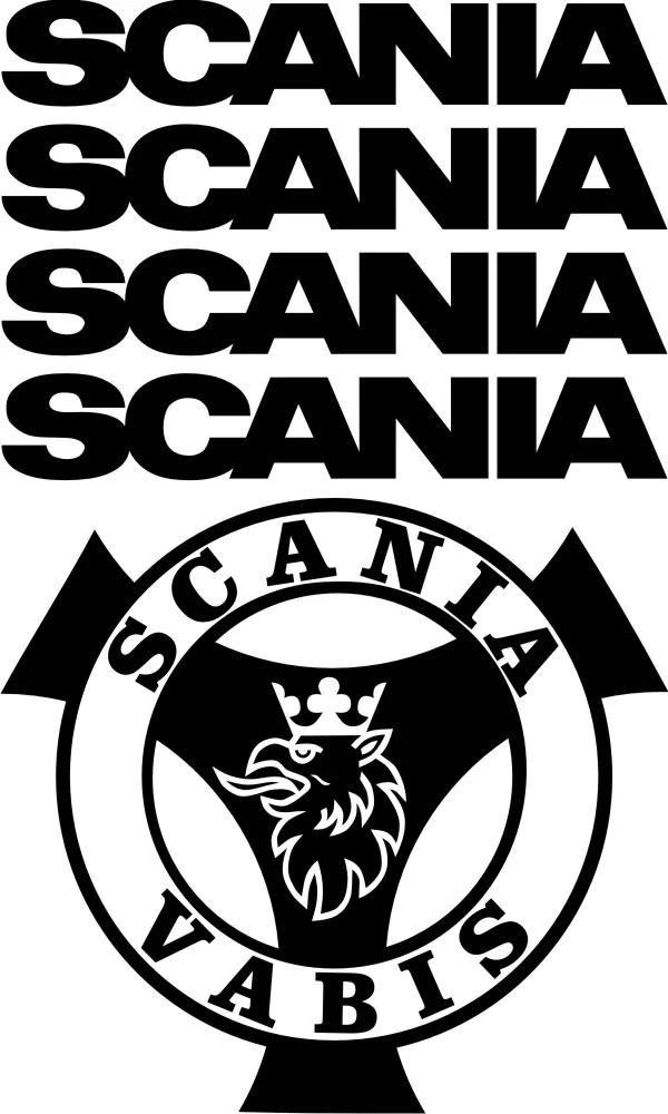 Samolepka na kamion Scania Vabis SCASET007