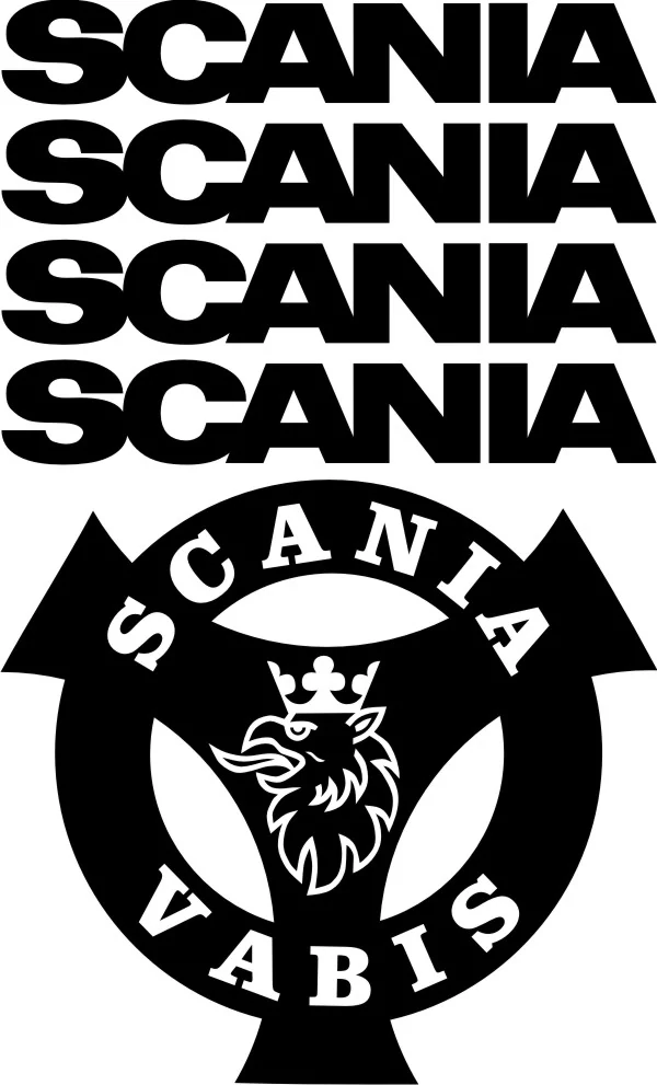 Samolepka na kamion Scania Vabis SCASET010
