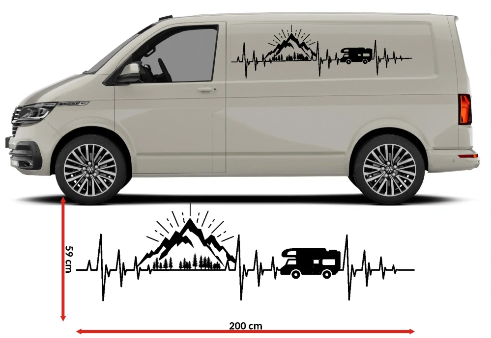 Samolepka puls na karavan, dodávku
