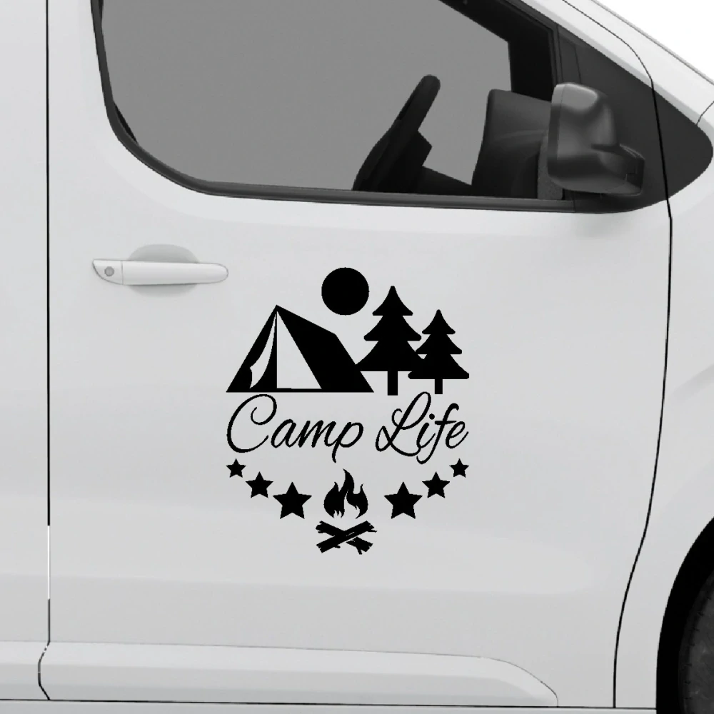 Samolepka camp motiv
