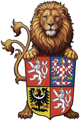 Český lev s velkým státním znakem