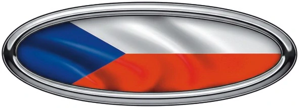 Oválná česká vlajka