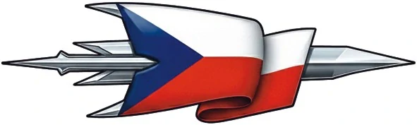 Česká vlajka na kopí