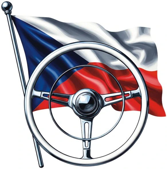 Česká vlajka s volantem