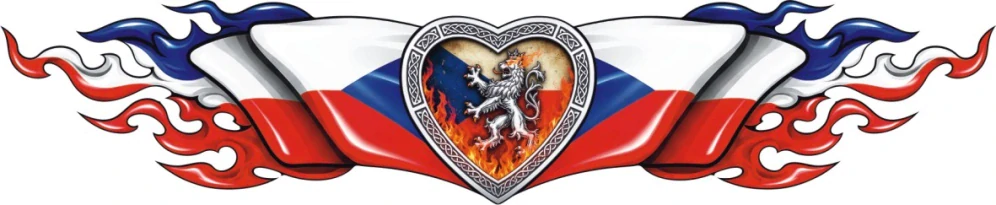 Srdce českého patriota v české vlajce