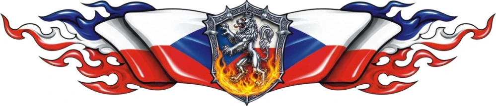 Štít českého patriota v české vlajce