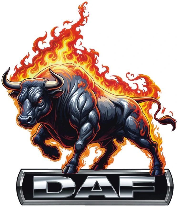 Samolepka DAF Fire Bull