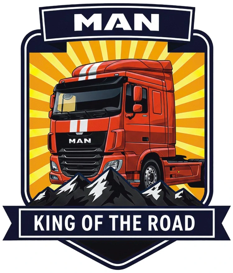 Samolepka MAN – King of the Road