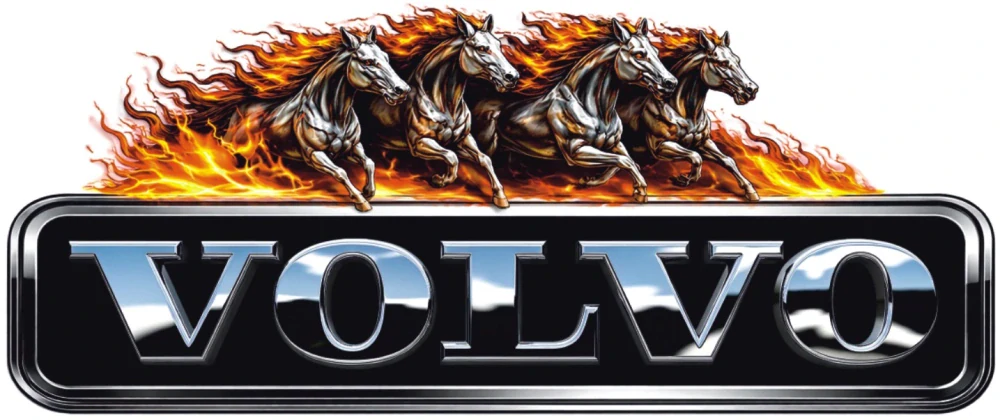 Samolepka VOLVO Fire Horses