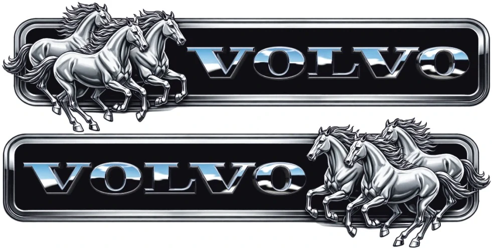 Samolepka VOLVO Silver Stallions sada 2ks