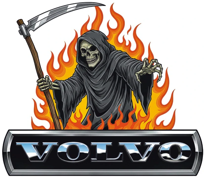 Samolepka Volvo Grim Reaper