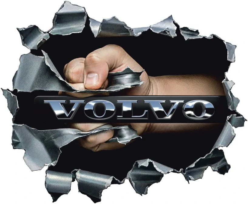 Samolepka Volvo 3D Broken Metal