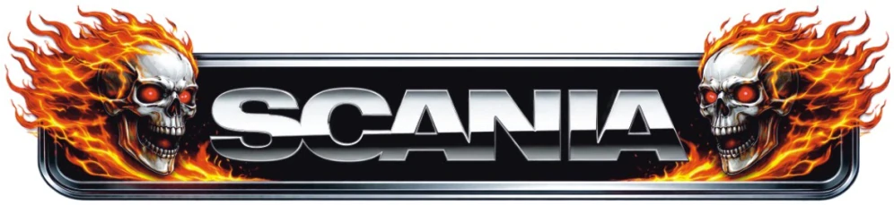 Samolepka SCANIA Hell Fire