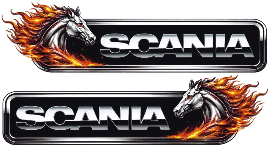 Samolepka SCANIA Fire Horse sada 2ks