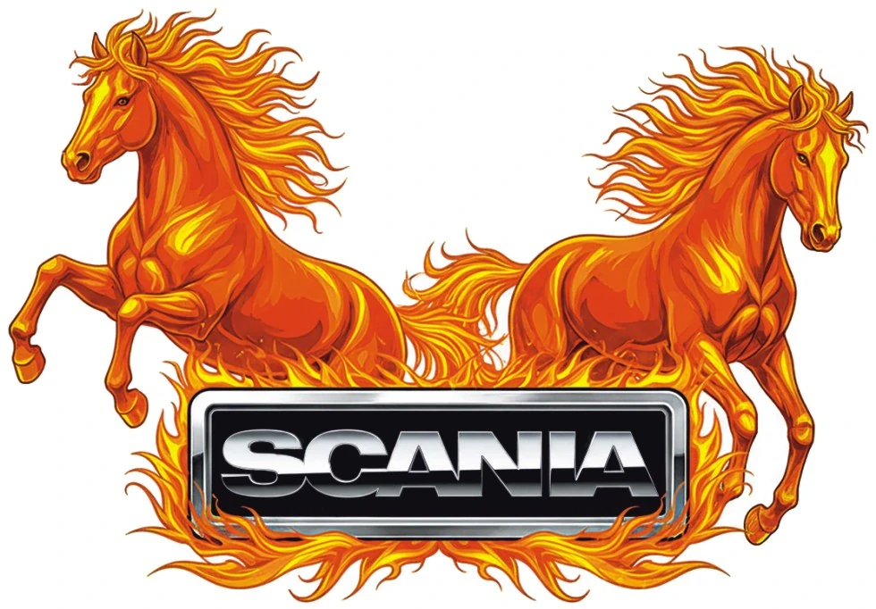 Samolepka SCANIA Fire Horses