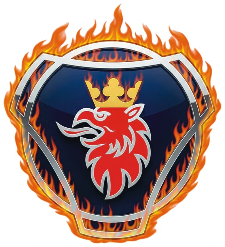Samolepka SCANIA Fire Crown