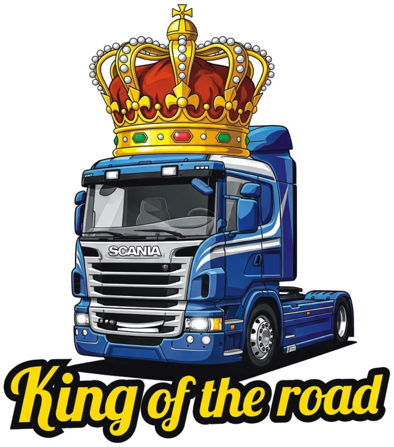 Samolepka SCANIA King of the Road Crown
