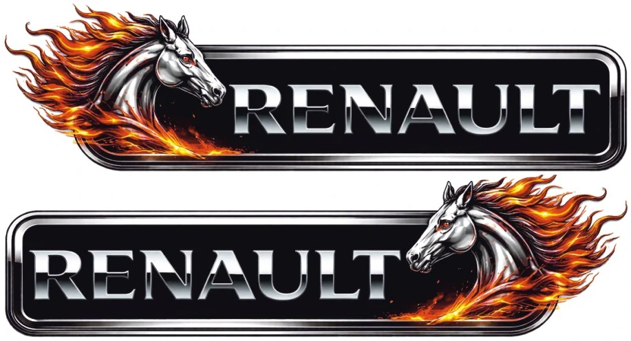Samolepka RENAULT Fire Horse sada 2ks