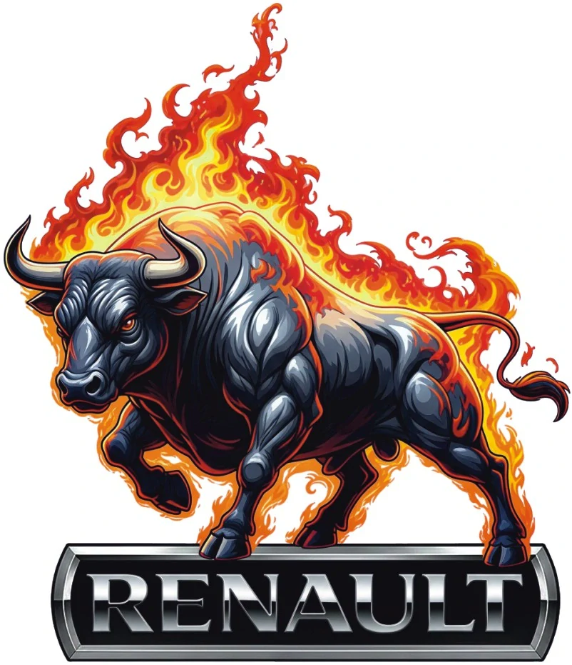 Samolepka Renault Fire Bull