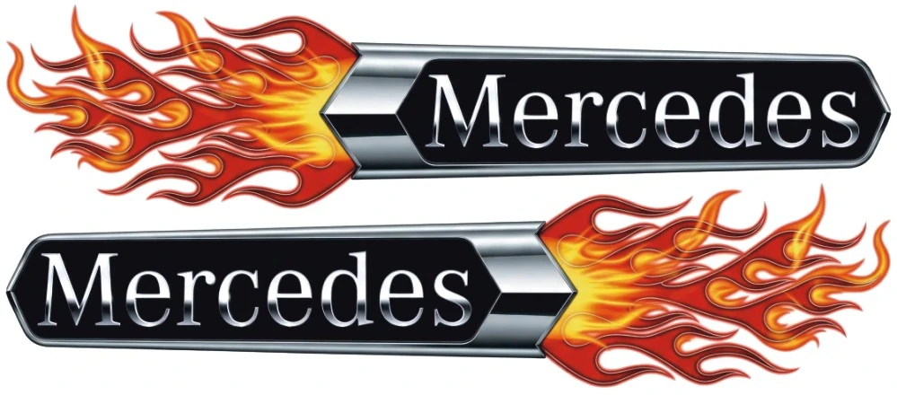 Samolepka Mercedes Fire Arrows sada 2ks