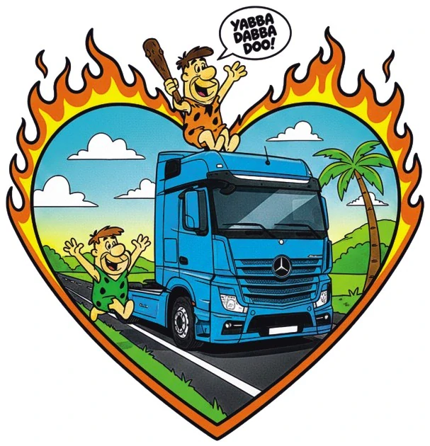 Samolepka MERCEDES Yabba Dabba Doo!