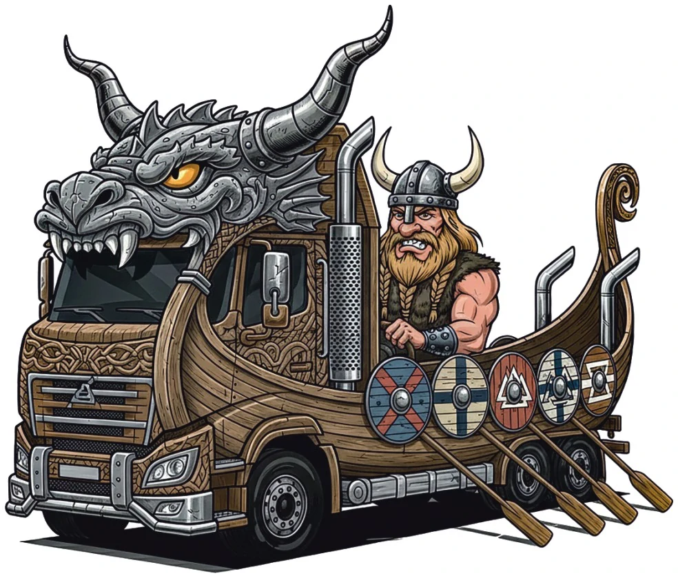 Viking Truck – Dračí vikingská loď