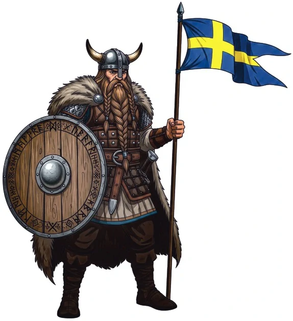 Viking Sweden samolepka