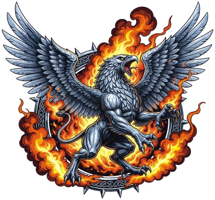 samolepka Fire Griffin