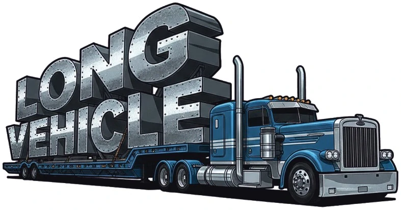 samolepka Long Vehicle Heavy Load