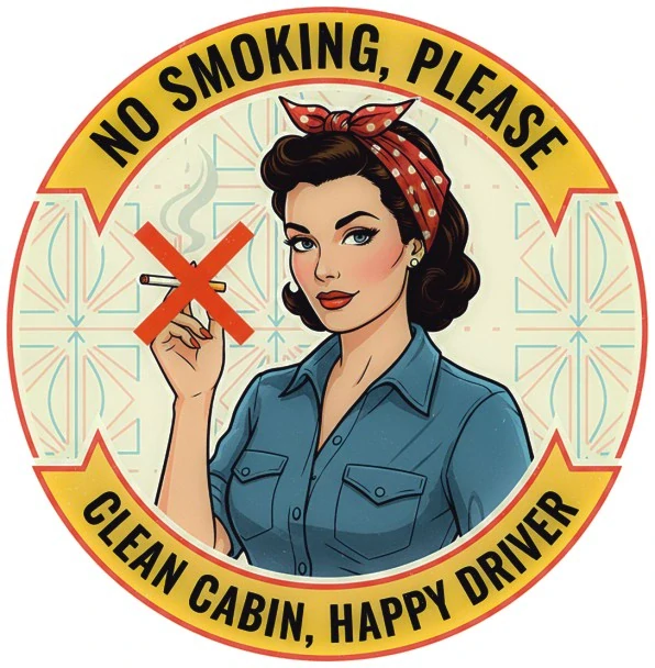 samolepka No Smoking Please