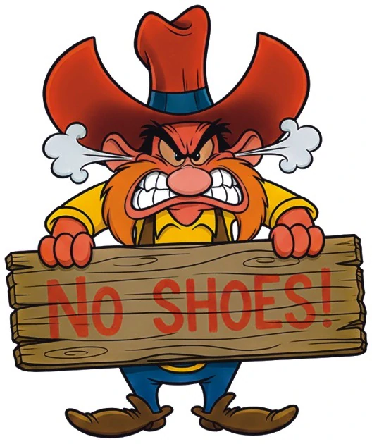 samolepka No Shoes
