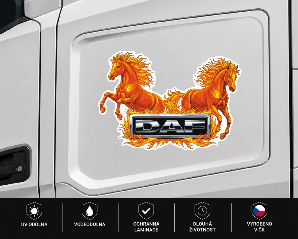 Samolepka DAF Fire Horses
