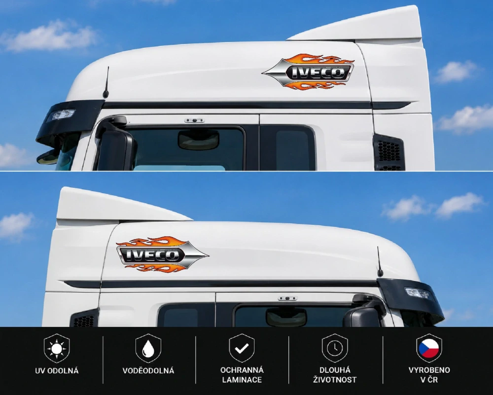 Samolepka IVECO Flame Spear sada 2ks