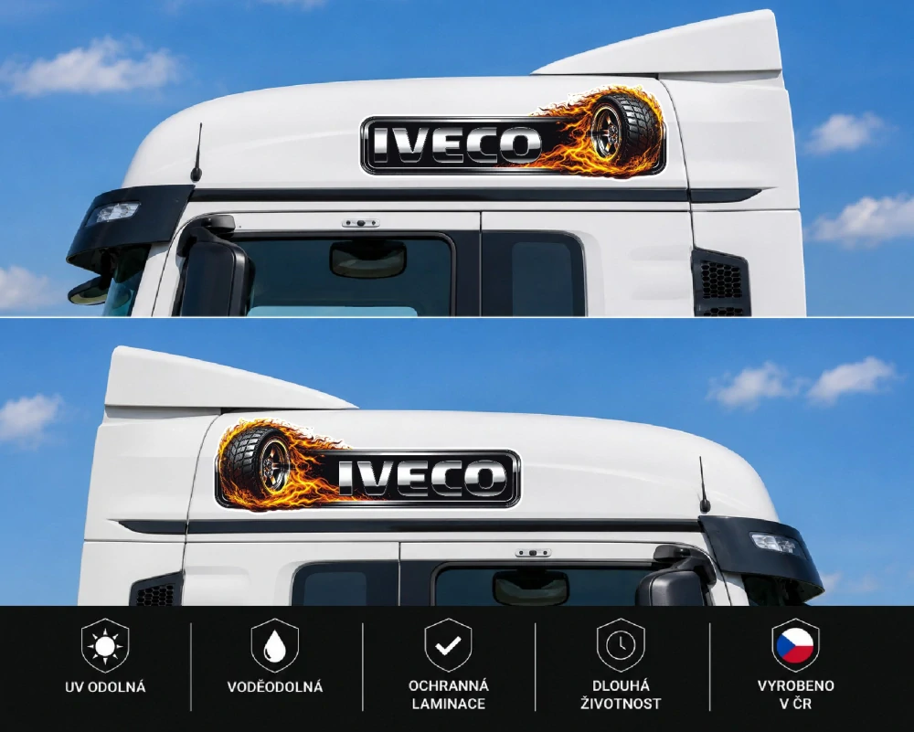 Samolepka Iveco Fire Whee sada 2ks