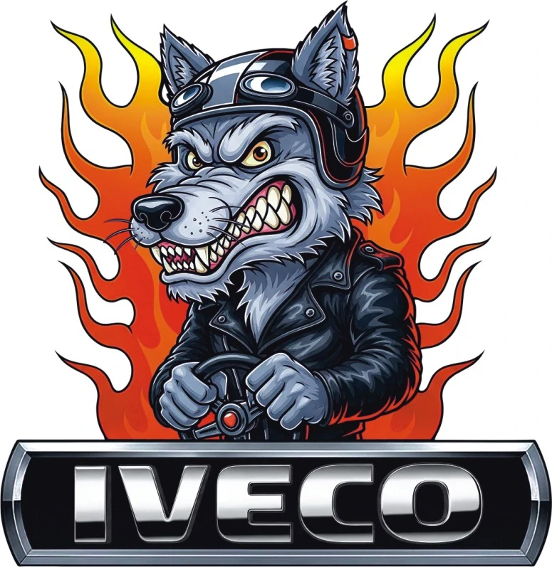 Samolepka Iveco Crazy Wolf