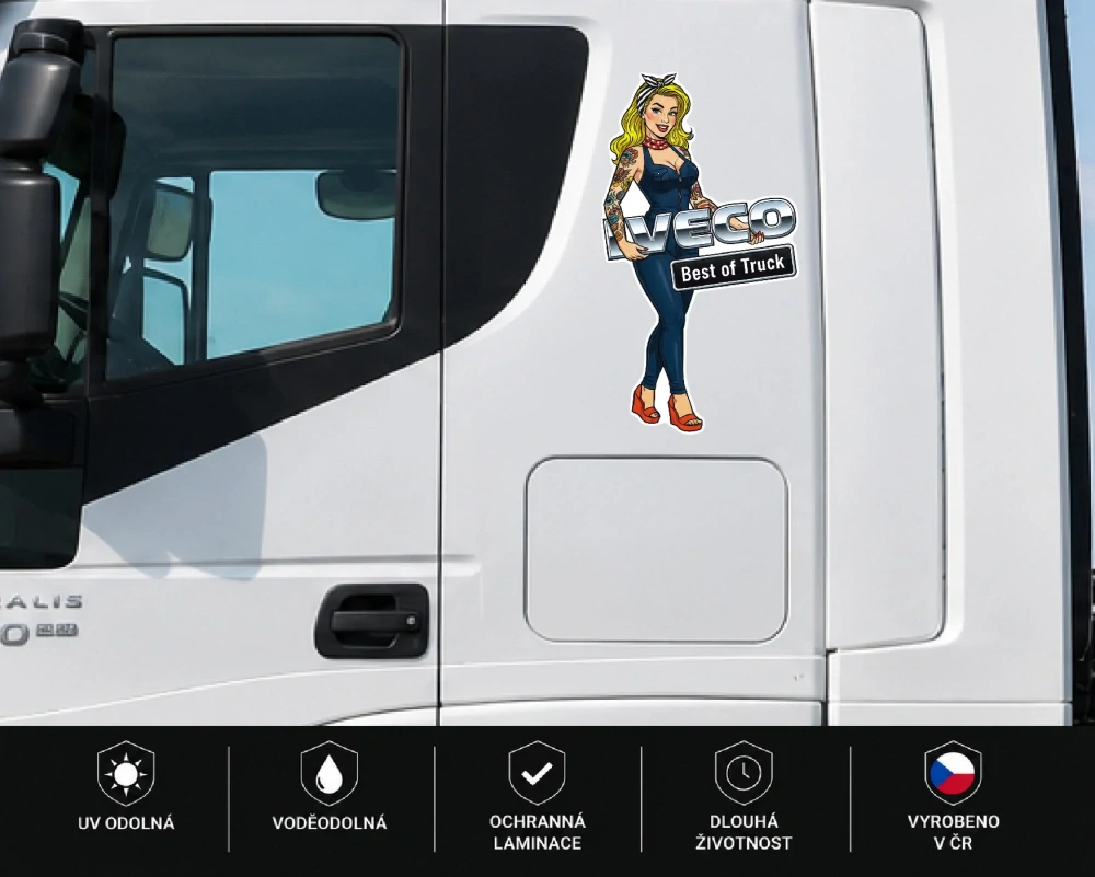 Samolepka Iveco Best of Truck Pin-Up
