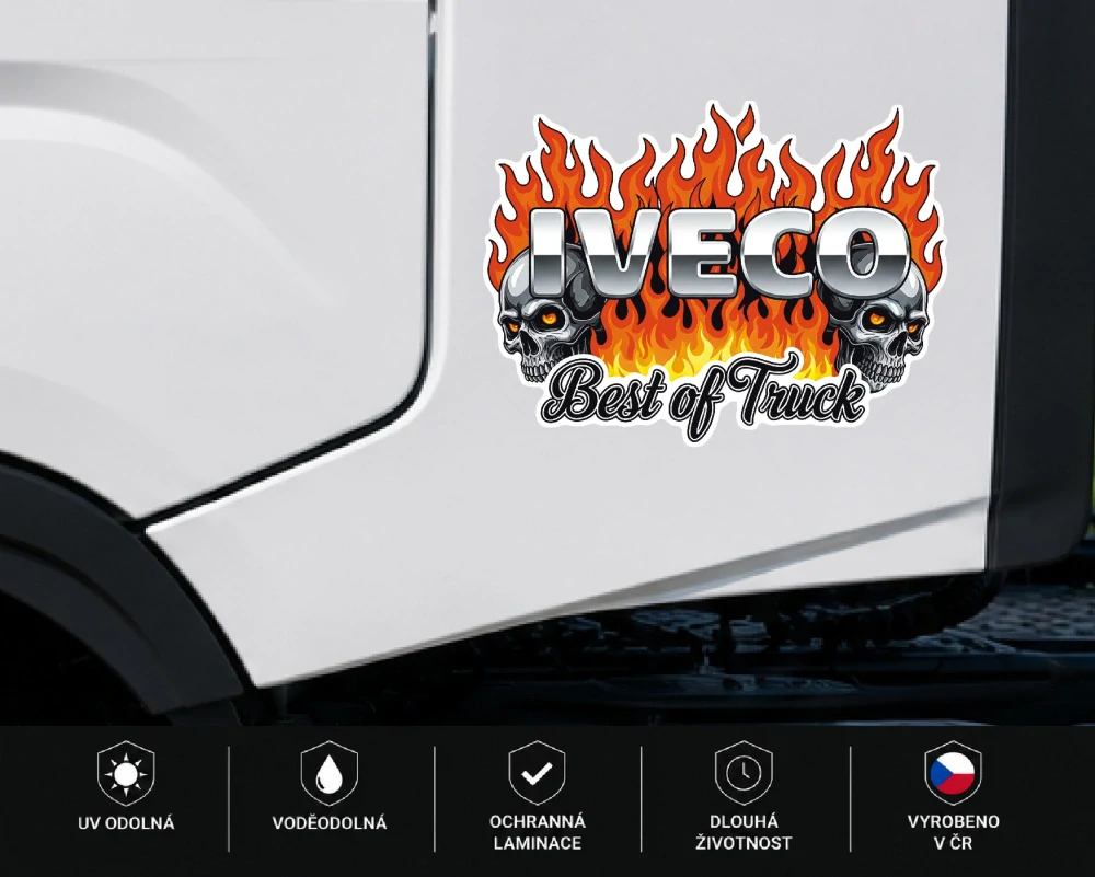 Samolepka Iveco Best of Truck – Skull Edition