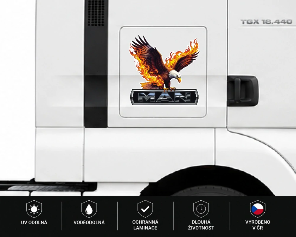 Samolepka Man Fire Eagle Edition