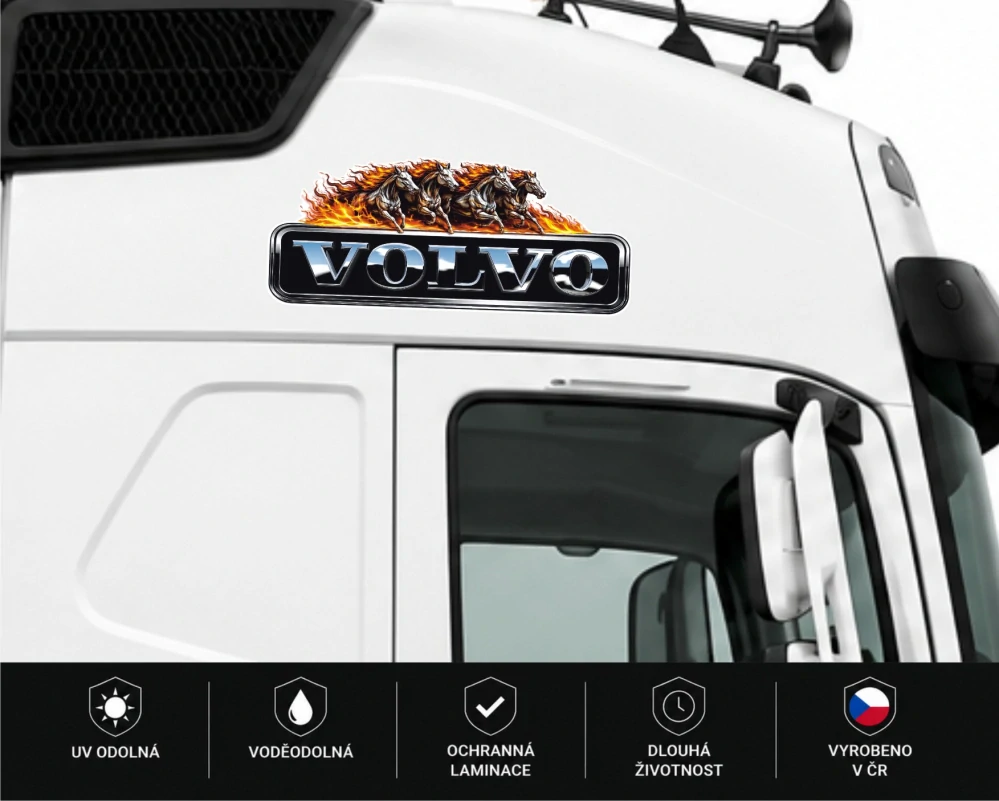 Samolepka VOLVO Fire Horses
