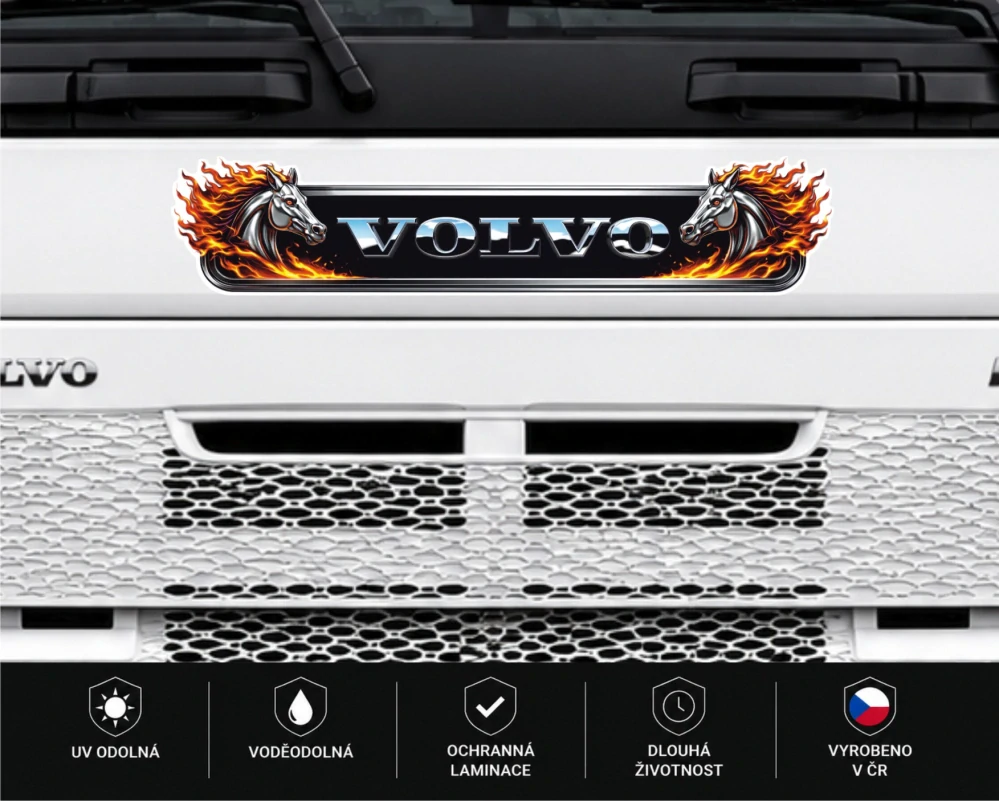 Samolepka VOLVO Fire Horses