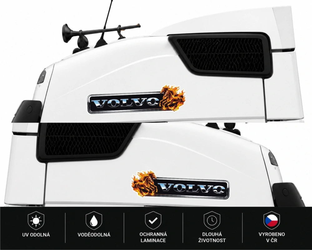Samolepka VOLVO Fire Stallions  sada 2ks
