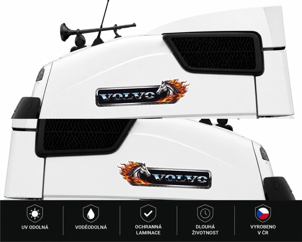 Samolepka VOLVO Fire Horse sada 2ks