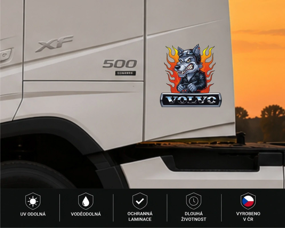 Samolepka VOLVO Crazy Wolf