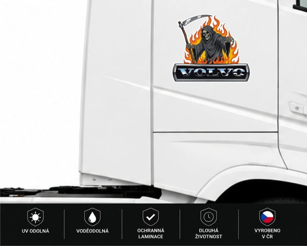 Samolepka Volvo Grim Reaper