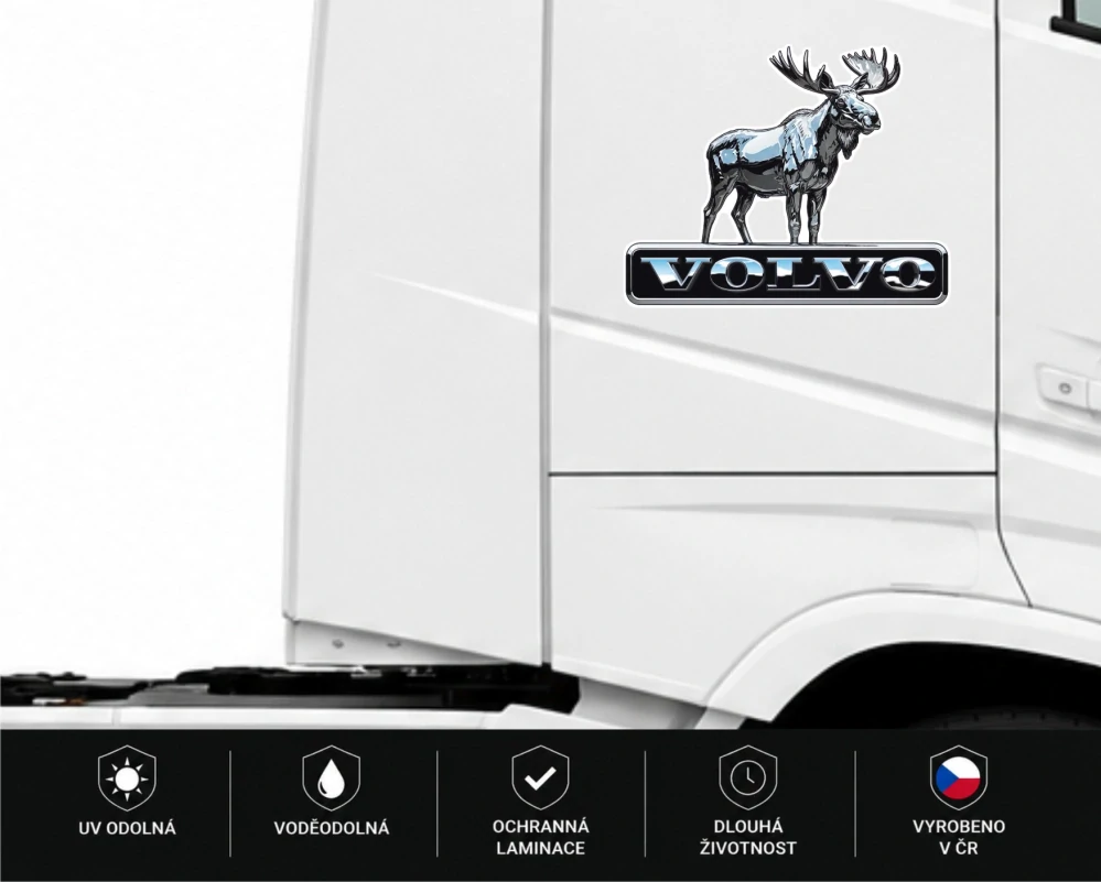 Samolepka VOLVO – Ocelový los
